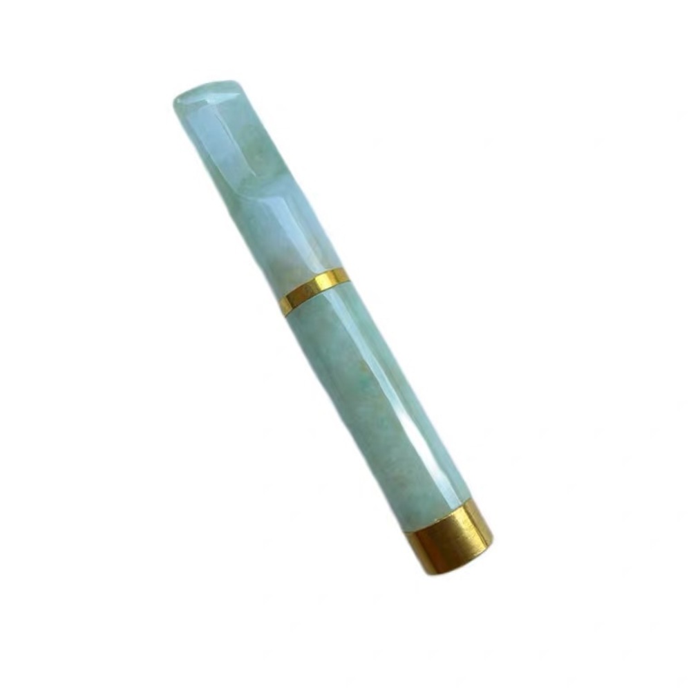 Natural Grade A Type Jadeite Burmese cigarette holder Jade products